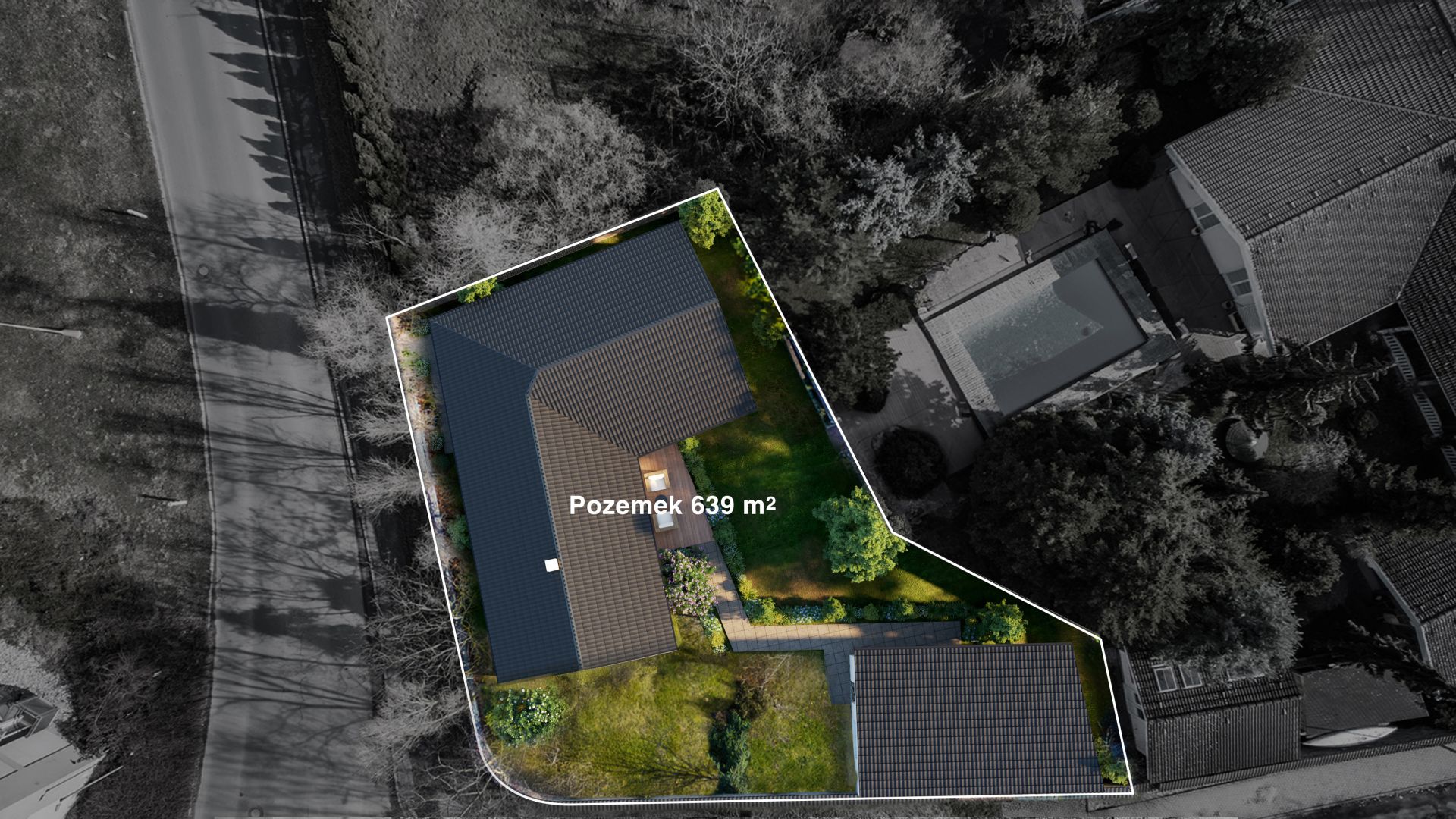 Pozemek se stavebním povolením 639 m2, Dobříš